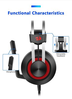 Redragon H601 7.1 Channel Gaming Headset Headphones With Microphone 360 Degree Sensitivity