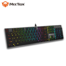 Do fabricante o mais atrasado da tecnologia de MEETION MK80 o Usb fino conduziu o teclado leve do metal do Rgb do luminoso para o teclado do Gamer