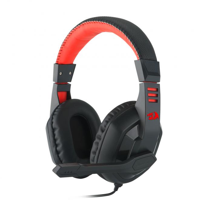 Uma comunicação prendida Jack de Redragon H801 OD3.5 e fones de ouvido dos auriculares do jogo do computador do estilo da faixa