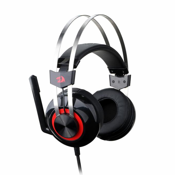 Uma comunicação prendida Jack de Redragon H801 OD3.5 e fones de ouvido dos auriculares do jogo do computador do estilo da faixa