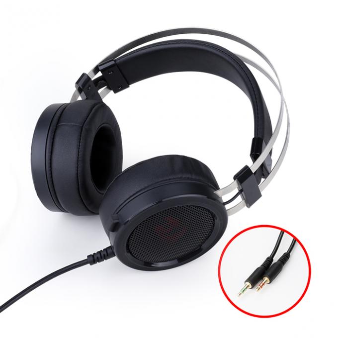 Uma comunicação prendida Jack de Redragon H801 OD3.5 e fones de ouvido dos auriculares do jogo do computador do estilo da faixa